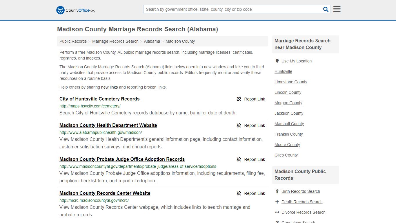 Marriage Records Search - Madison County, AL (Marriage Licenses ...